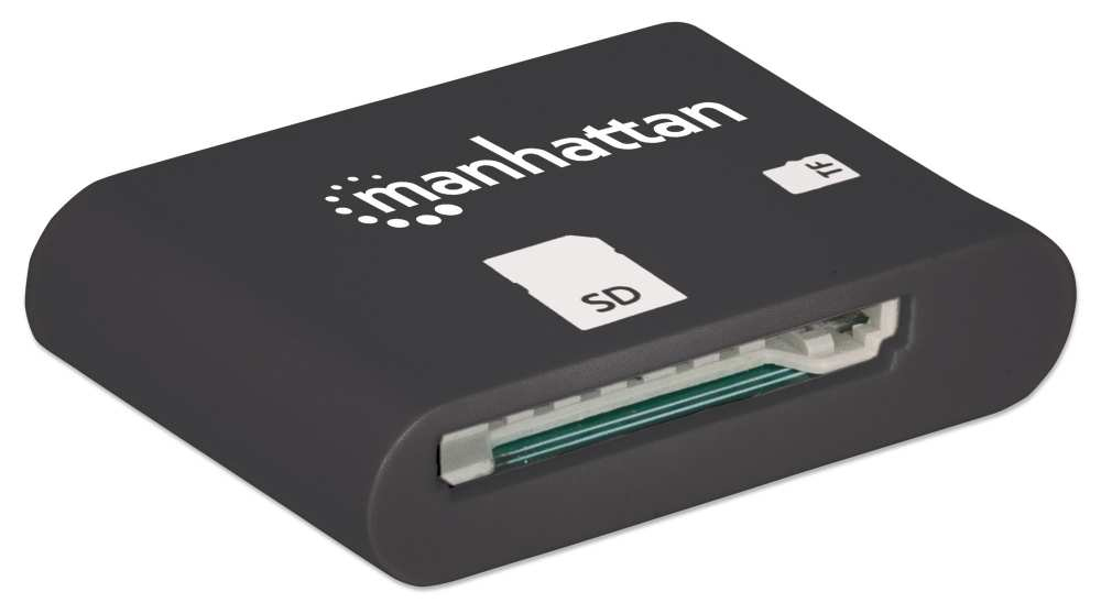Manhattan Mobile OTG Card Reader/Writer, 24-in-1, OTG enabled Smartphone/Tablets using Micro-USB port, Black, Blister – image 5