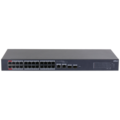 Switch Dahua CS4226-24ET-240 - Fast Ethernet - 24 Puertos PoE - 2 Uplink - 2 SFP - Administrado - DH-CS4226-24ET-240