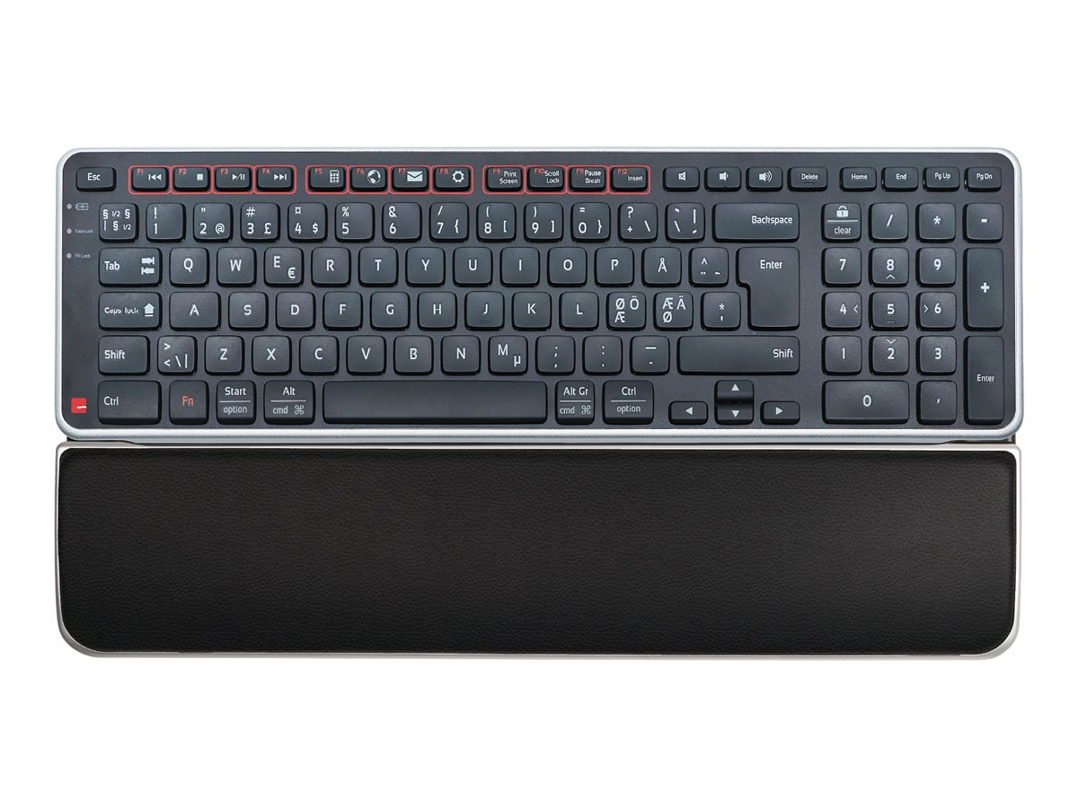 Contour Design CDBKRDPN12013 tastiera Ufficio Wireless a RF + USB QWERTY Nordic Nero