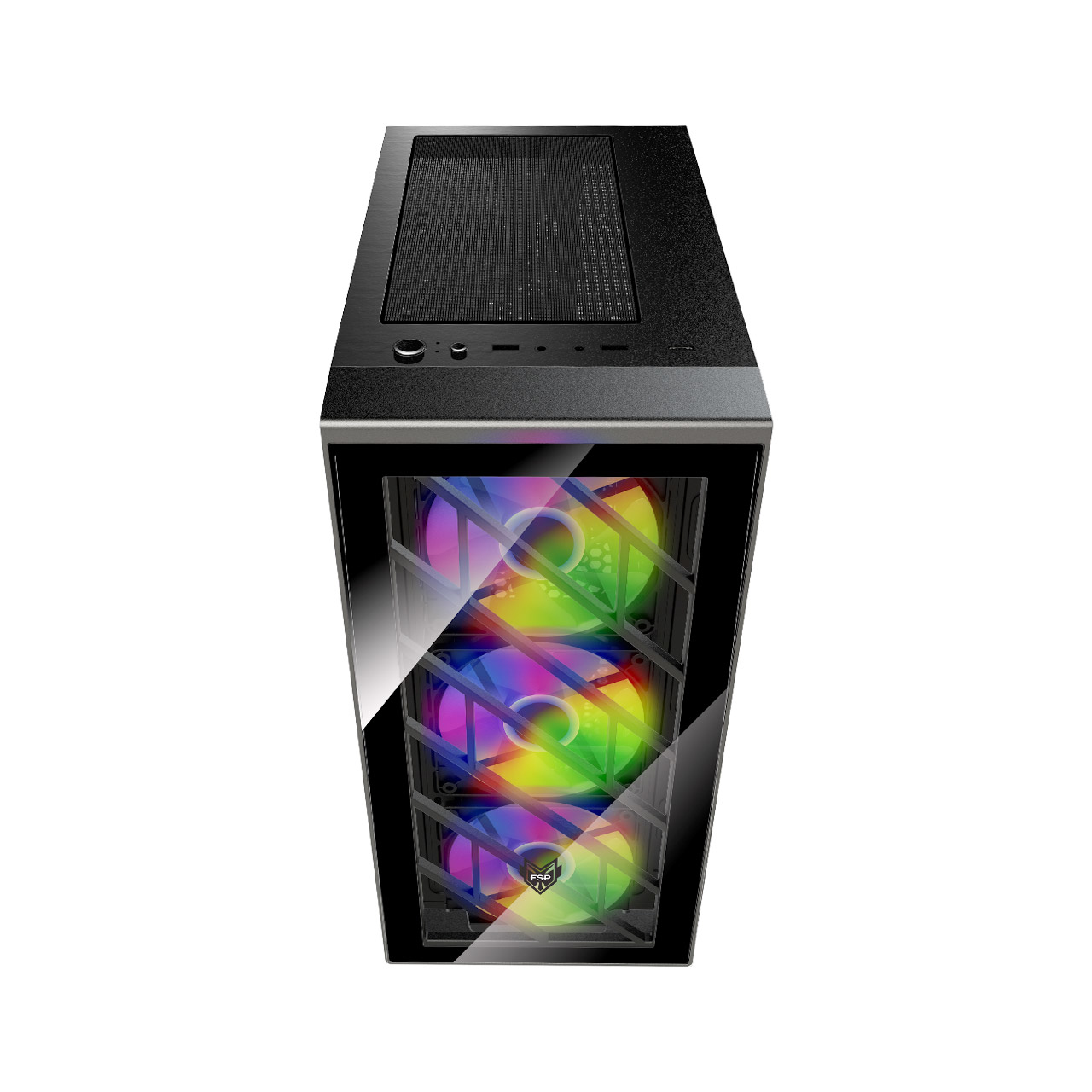 FSP CMT192 Case Midi Tower mITX, mATX, ATX Black Fixed RGB – image 3