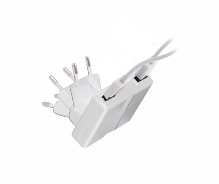 Cellularline ACHUSBDUALIPAD mobile device charger Tablet White AC Indoor