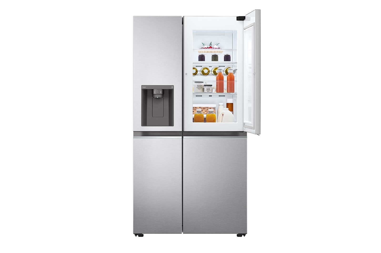 LG GSJV80BSLF side-by-side refrigerator Freestanding – image 3