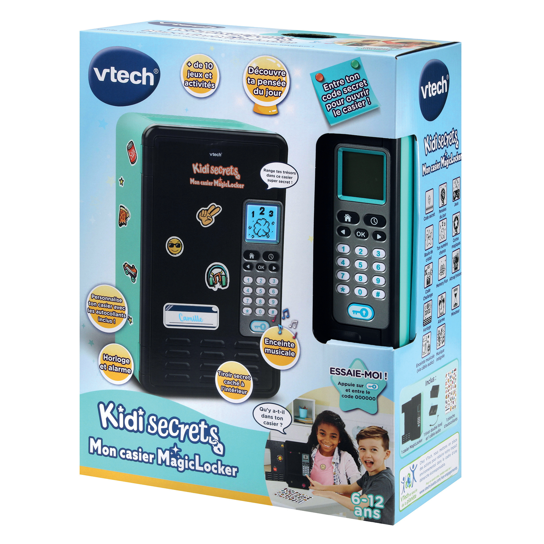 Resim VTech 80-554105 Mavi Plastik Kilitli Dolap 6-12 Yaş Erkek/Kız Çocuk