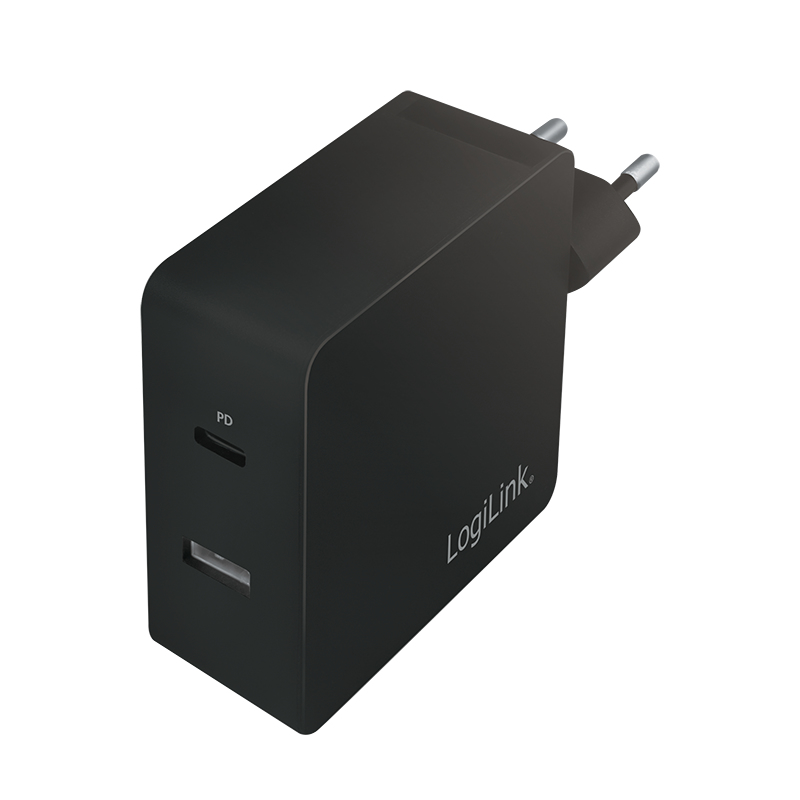 LogiLink USB power socket adapter, 1x USB-C Port & 1x USB-A Port – image 2