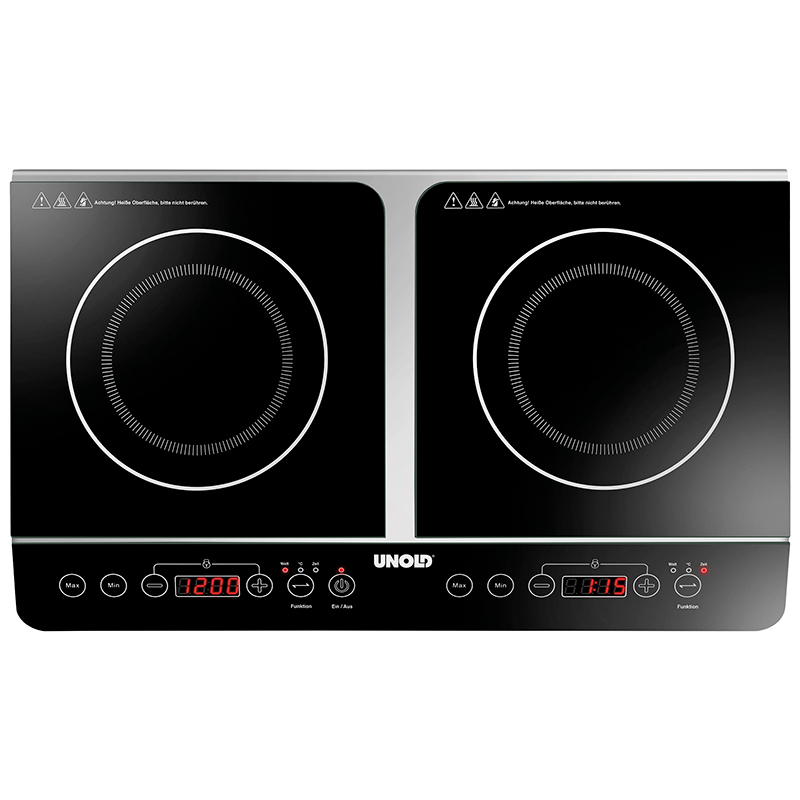 Unold 58175 hob Black, Stainless steel Countertop – image 2