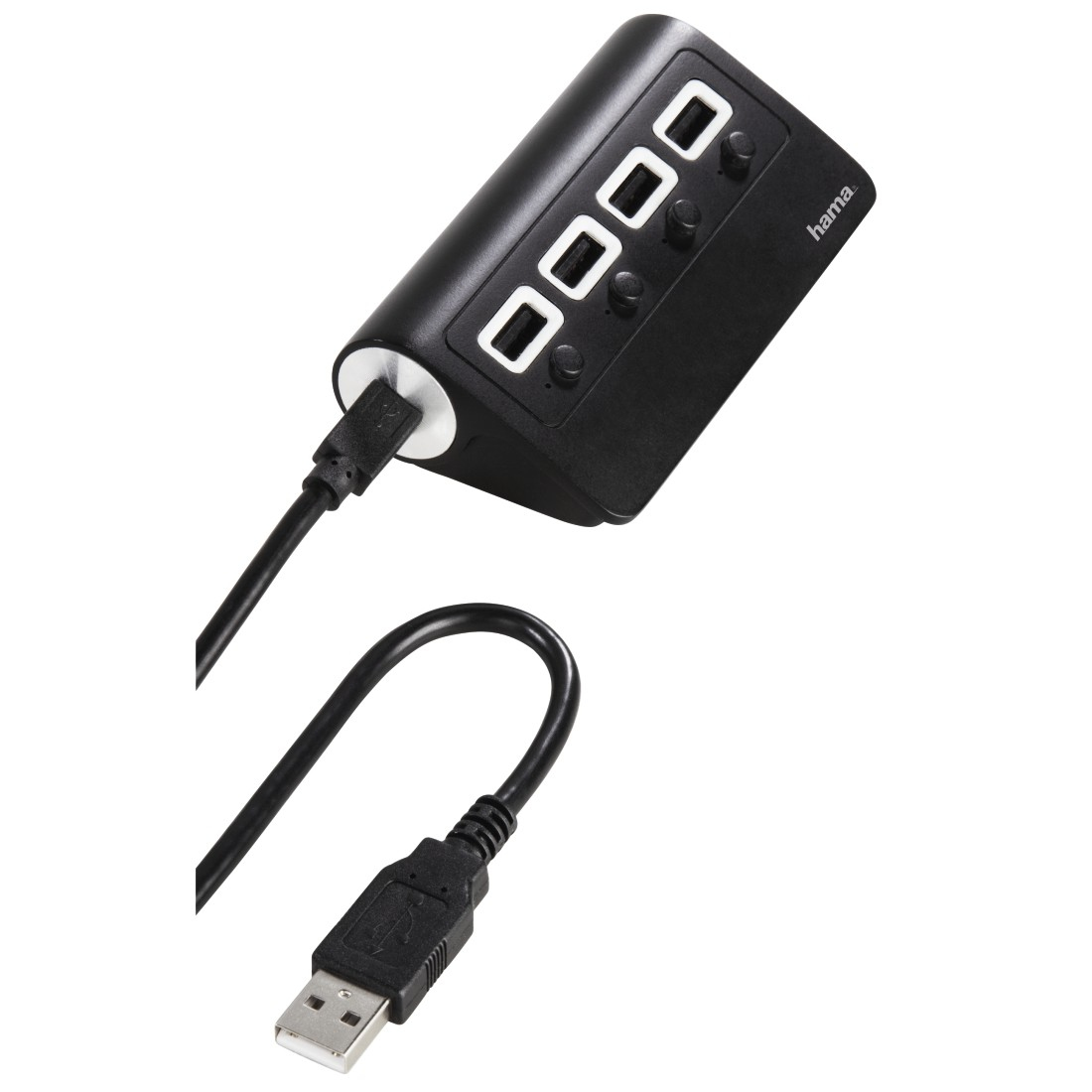 Hama 00054131 interface hub USB 2.0 480 Mbit/s Black – image 1