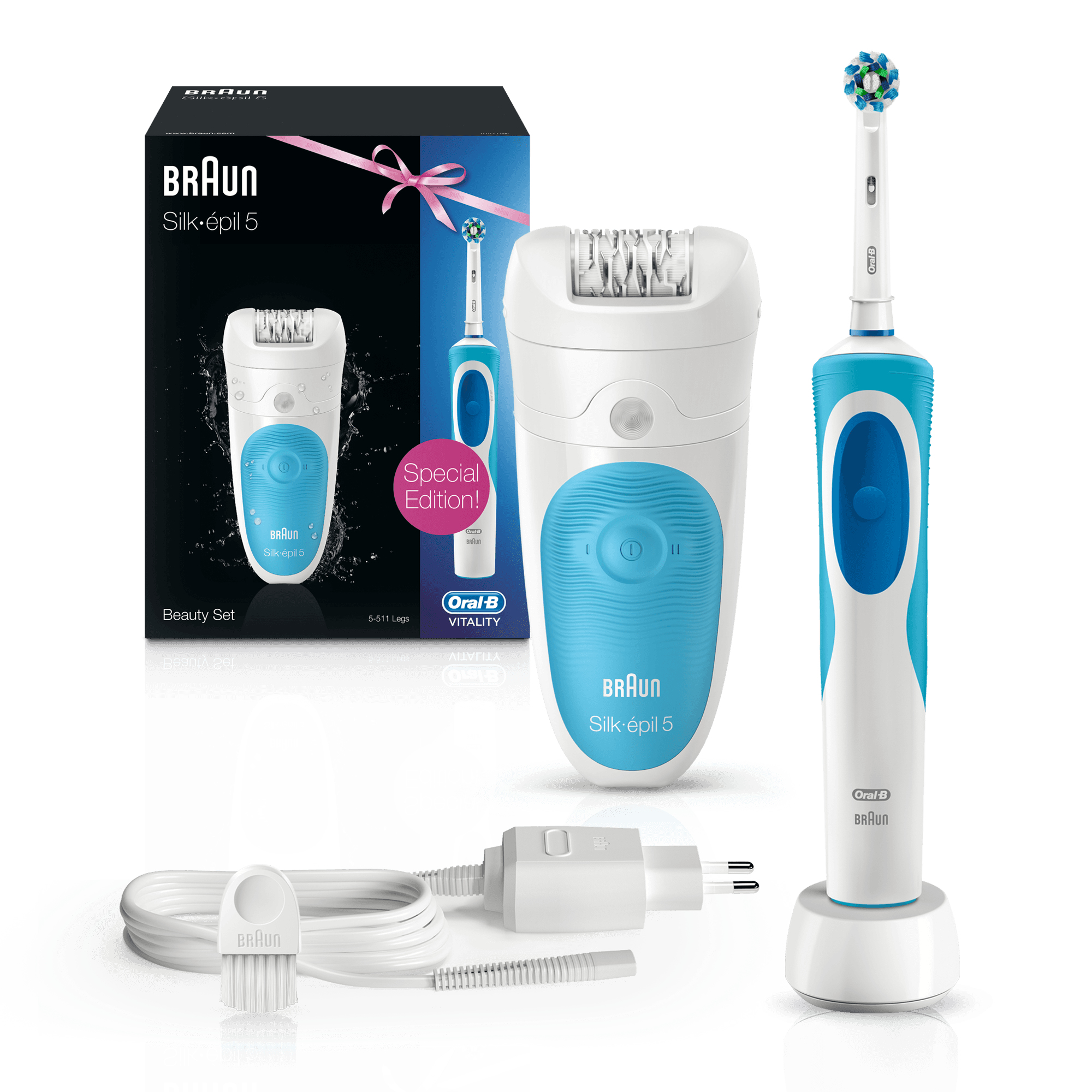 Braun Silk-épil 5 81676493 epilator 28 tweezers White, Blue – image 5