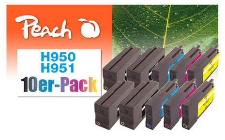 Peach 0F319989 ink cartridge 10 pc(s) Blue, Cyan, Magenta, Yellow