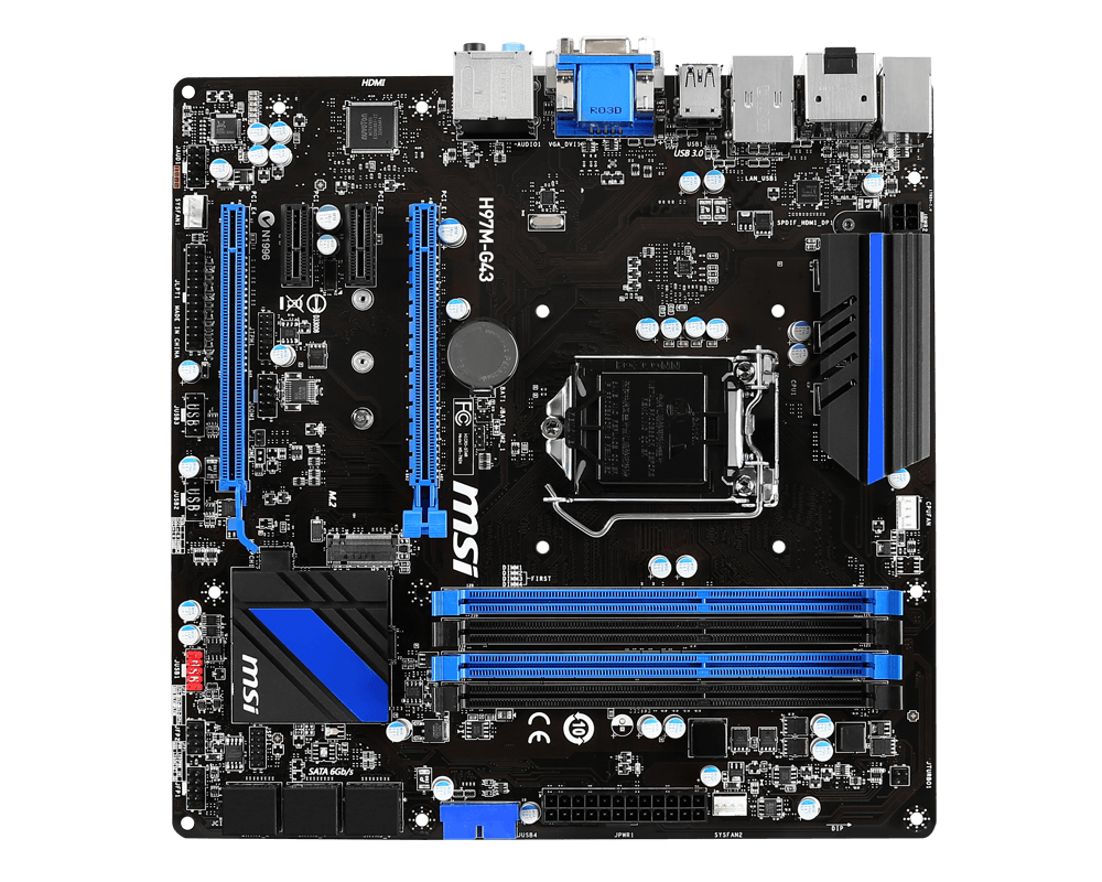 MSI H97M-G43 Intel® H97 LGA 1150 (Socket H3) micro ATX – image 2
