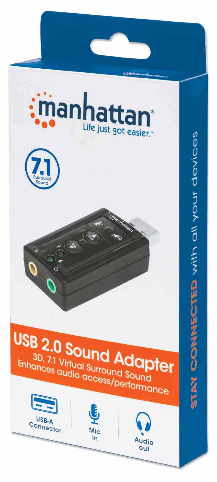 Manhattan USB-A Sound Adapter, USB-A to – image 2