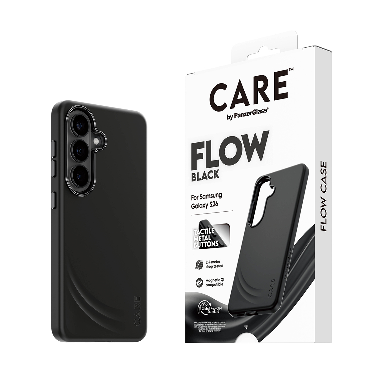 PanzerGlass CARE™ by PanzerGlass® Flow Case Black w. Qi Samsung Galaxy S26 – image 6