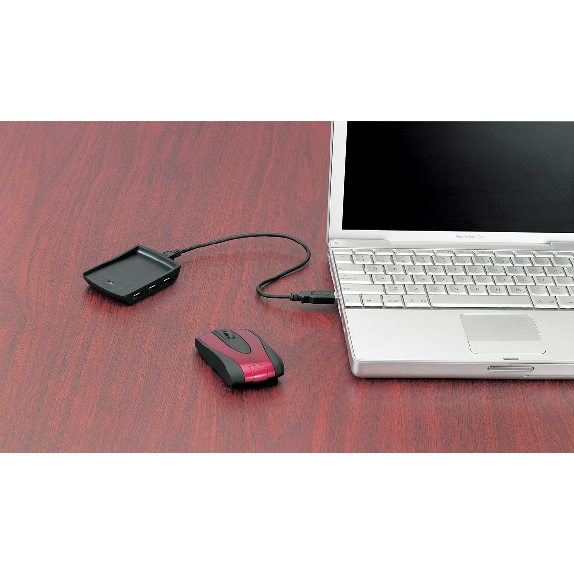 Targus Rechargeable wireless optical mouse with 3-port hub – image 5