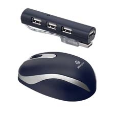 Targus USB 2.0 4 Port Hub & Wireless Mouse