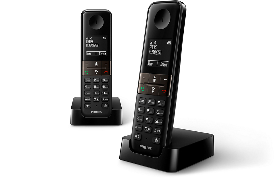 Philips D4702B/34 telephone DECT telephone Caller ID Black – image 1