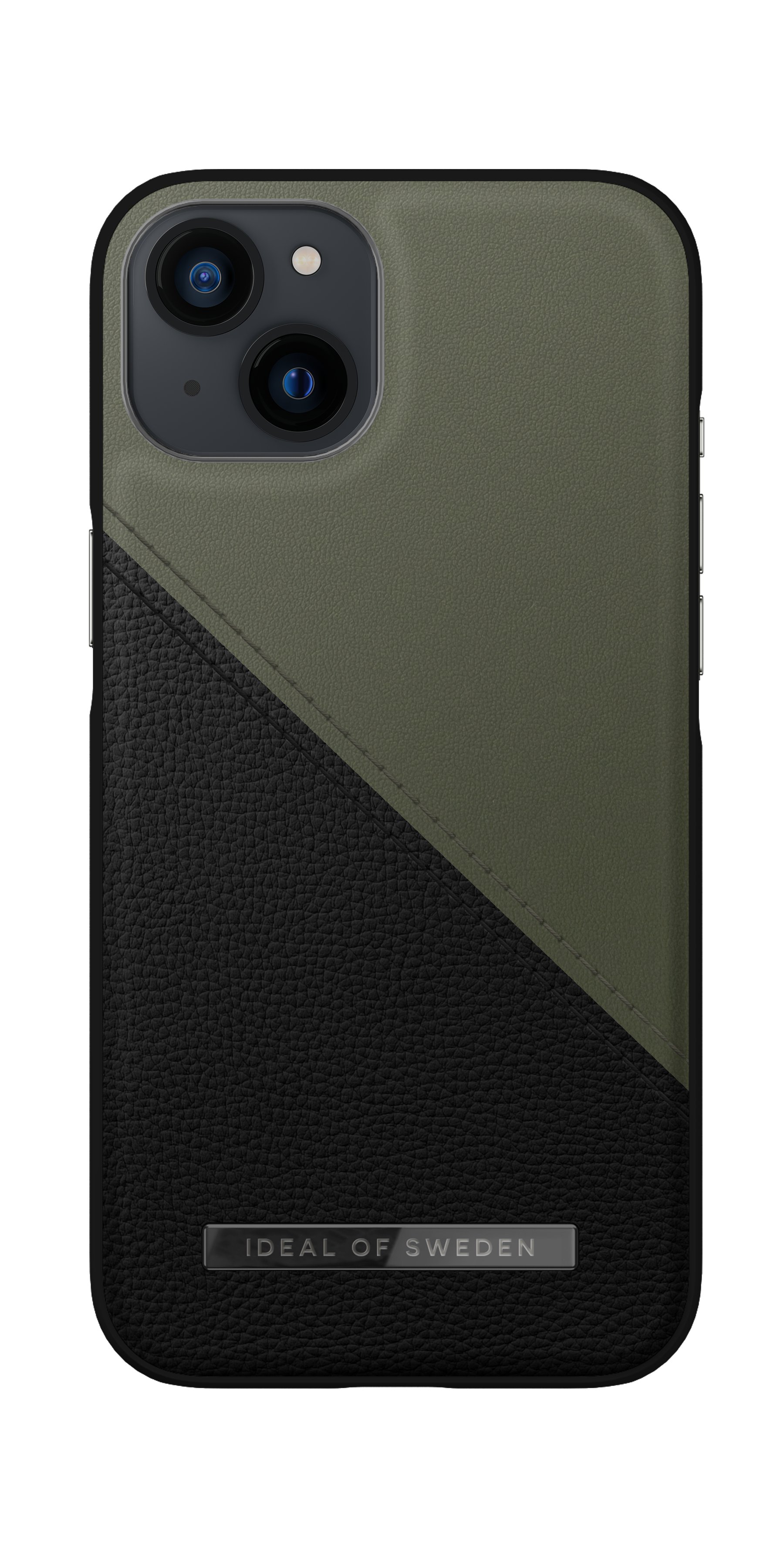 iDeal of Sweden Atelier Case iPhone 13 Onyx Black Khaki – image 1