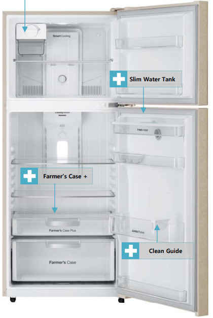 Daewoo FN-595NBWIT fridge-freezer Freestanding – image 2