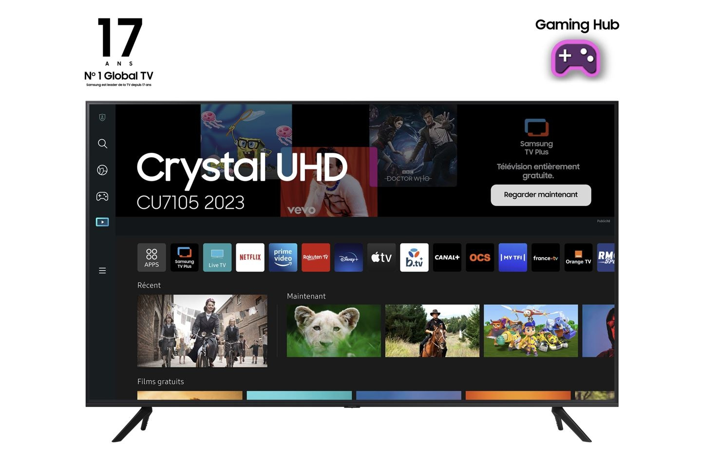 Samsung CU7105K 70" — vue 1 sur 8