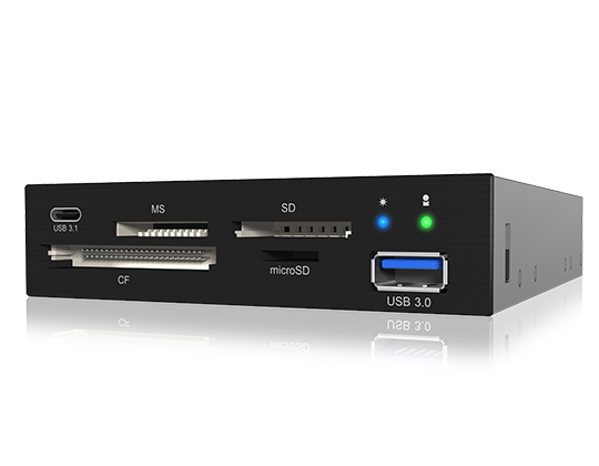 ICY BOX IB-865a card reader USB 3.2 Gen 1 (3.1 Gen 1) Internal Black – image 2