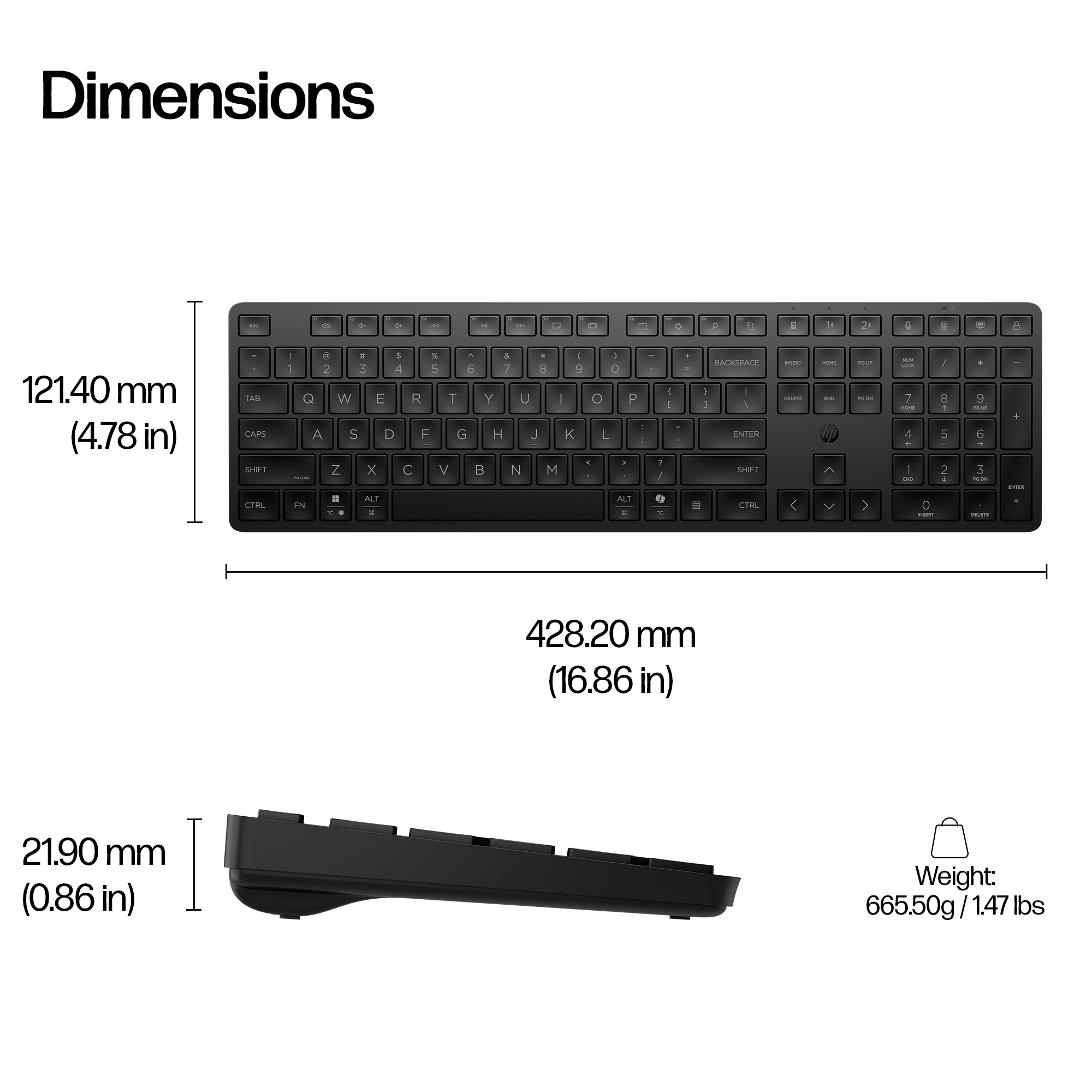 HP 490K Multi-Device Dual-Mode Keyboard – image 3
