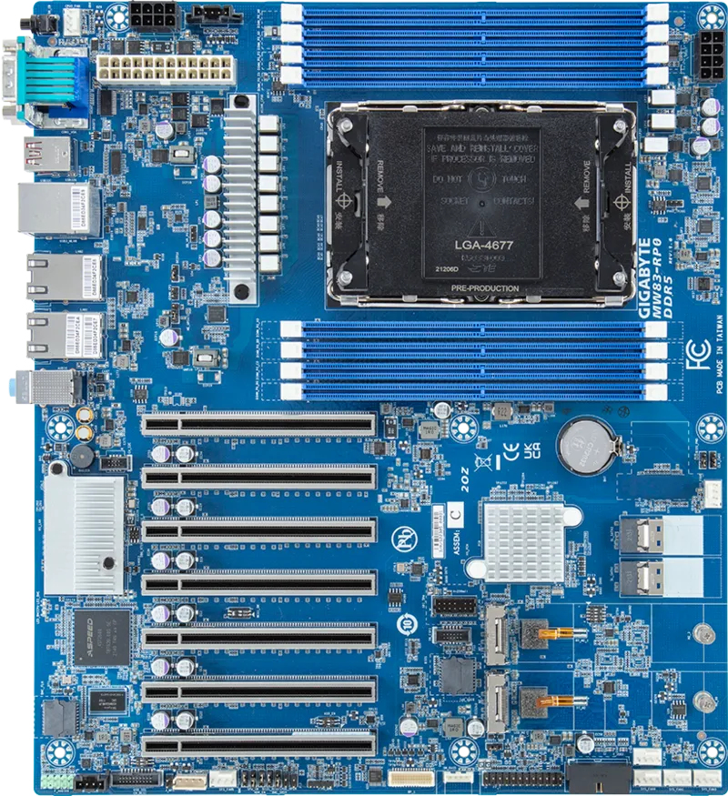 GIGABYTE MW83-RP0 Intel W790 LGA 4677 (Socket E) CEB – image 2