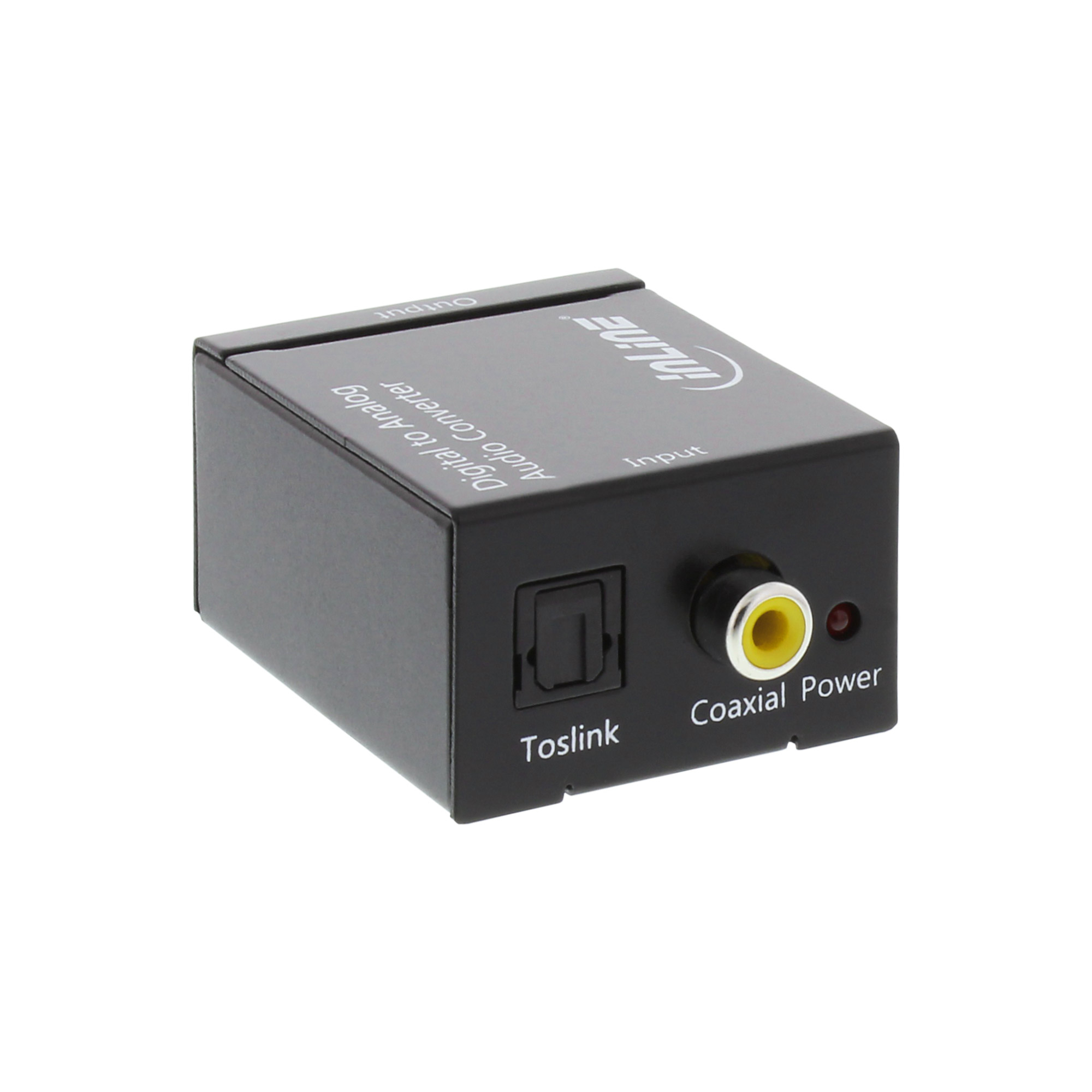 InLine Audio Converter Digital to Analog Input Toslink or RCA OUT 2x RCA Stereo – image 1