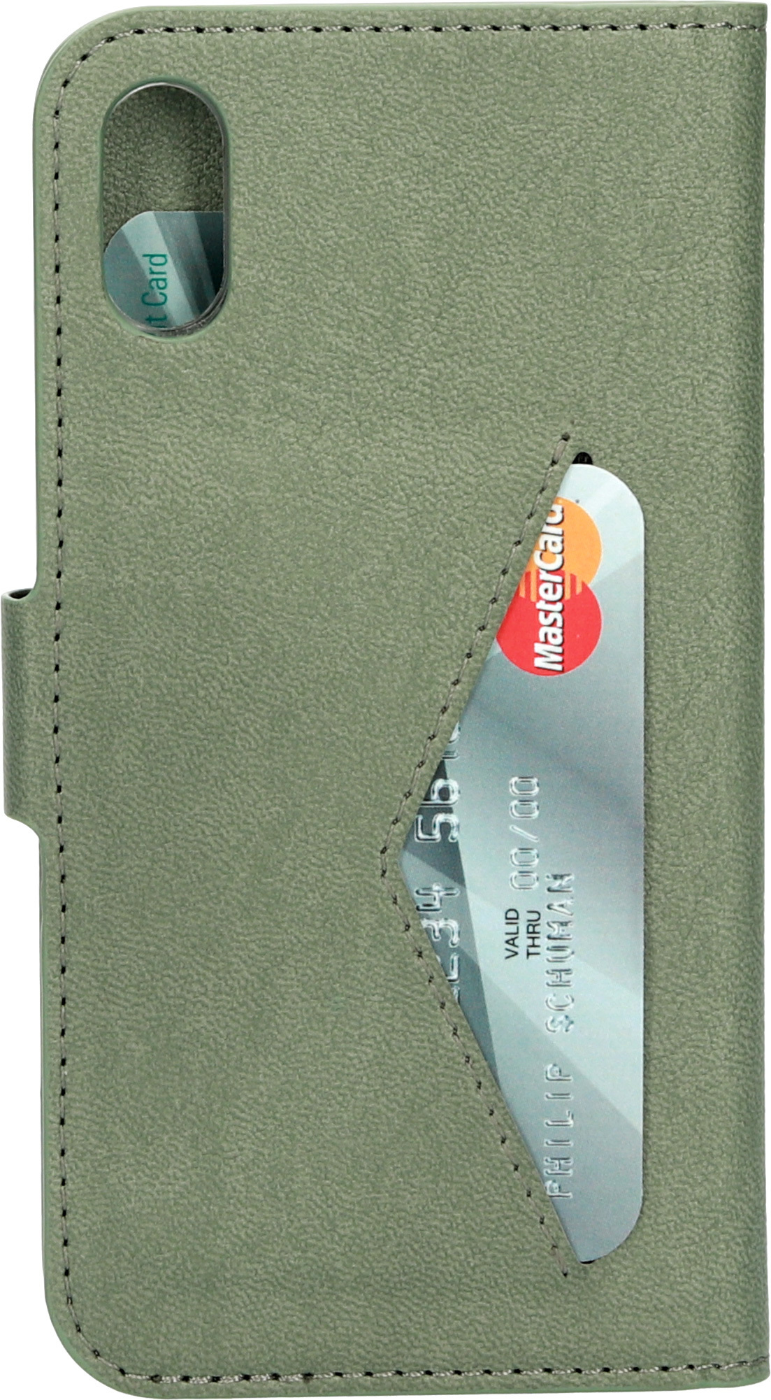Mobiparts Classic Wallet Case iPhone X/XS Stone Green – image 3