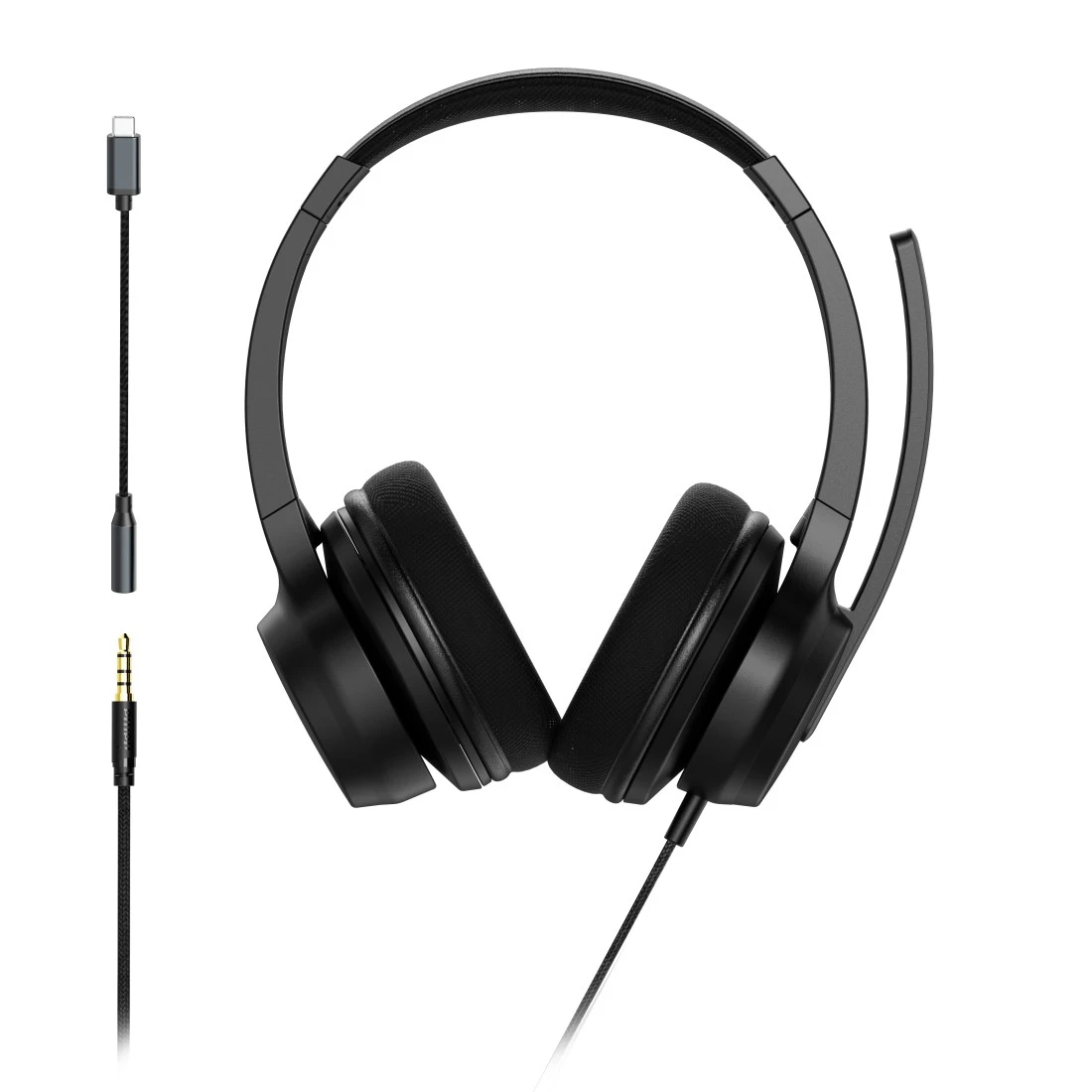 Hama CHS-300 Headset Wired Head-band Office/Call center USB Type-C Black – image 2