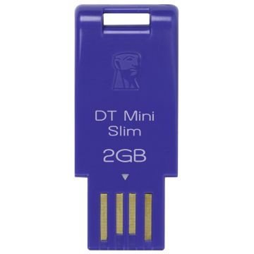 Kingston Technology 2GB, DataTraveler Mini Slim, Blue