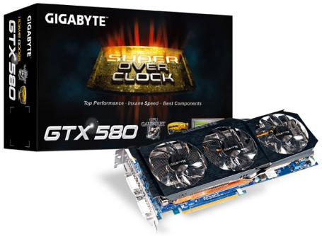 GIGABYTE GV-N580SO-15I graphics card NVIDIA GeForce GTX 580 – image 1