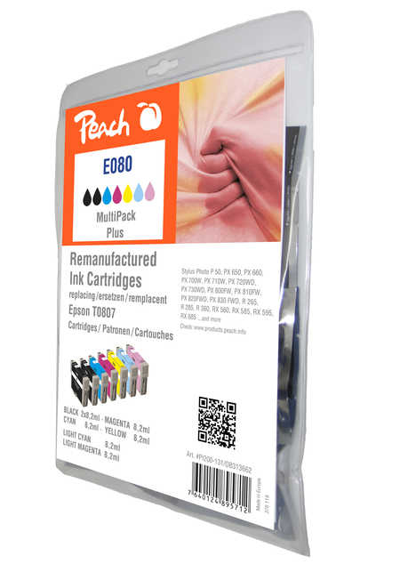 Peach PI200-131 ink cartridge 7 pc(s) Black, Light Cyan, Cyan, Light magenta, Magenta, Yellow