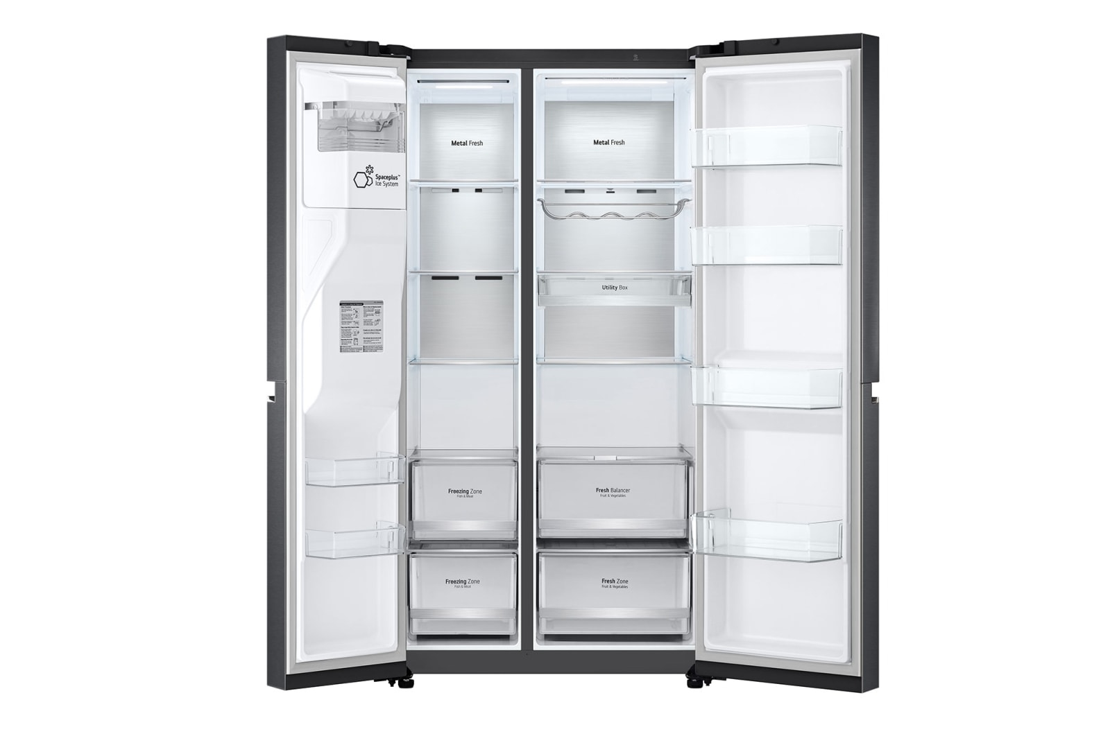 LG GSLV90MCAE side-by-side refrigerator Freestanding – image 9