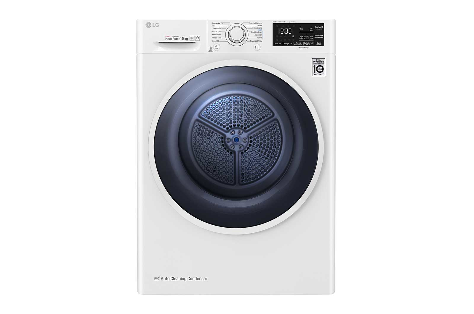 LG RT8DIH1Q tumble dryer Freestanding Front-load White – image 1