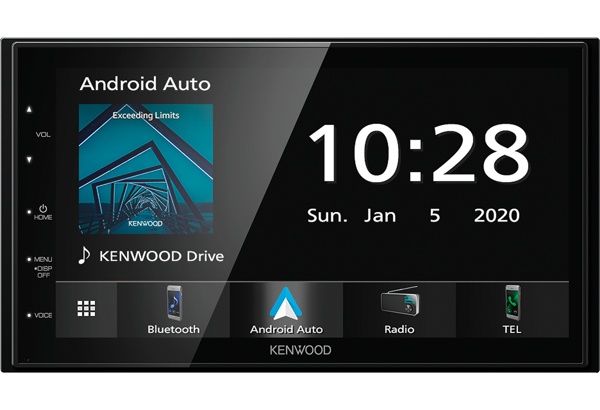 Kenwood 6.8" Mechless Digital Media AV Receiver with Enhanced Wired Smartphone Connections & Bluetooth Connectivity – image 1
