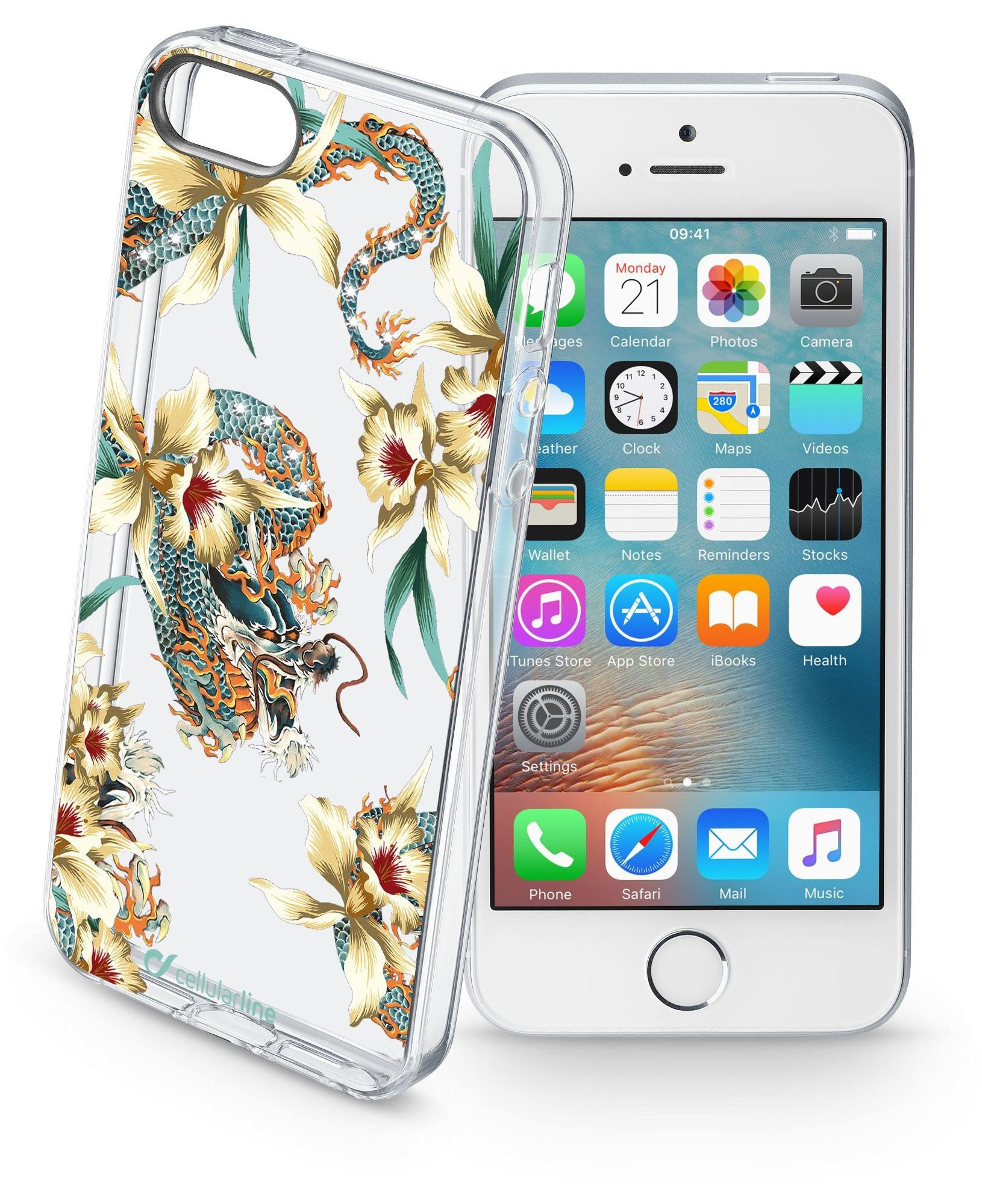 Cellularline Style case Dragon - iPhone SE/5S/5
