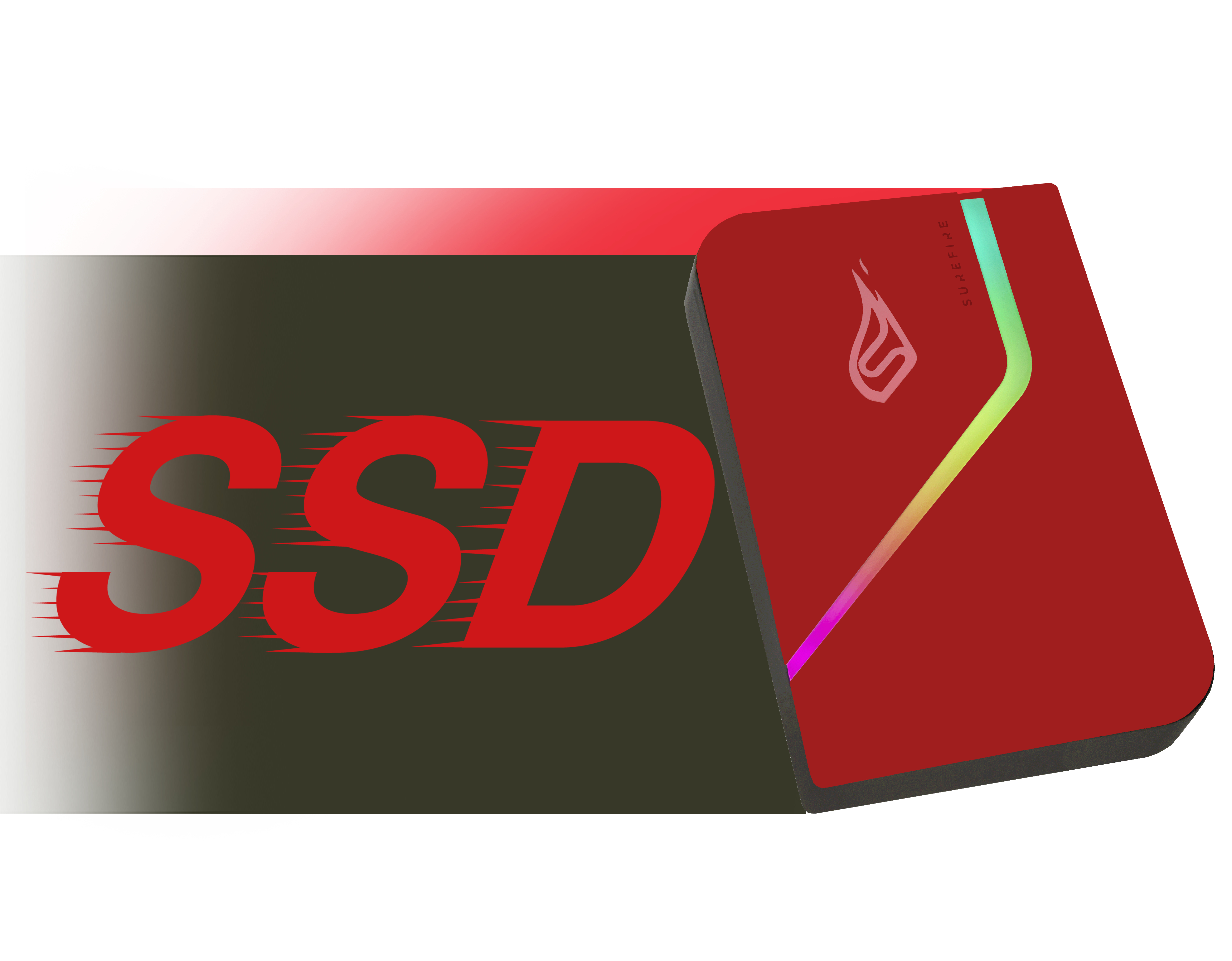 Verbatim SureFire PyroDrive Gaming SSD USB 3.2 Gen 1 1 TB Red image 3