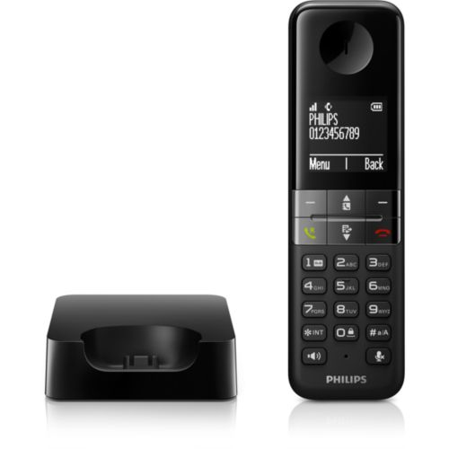 Philips D4701B DECT telephone Caller ID Black – image 2