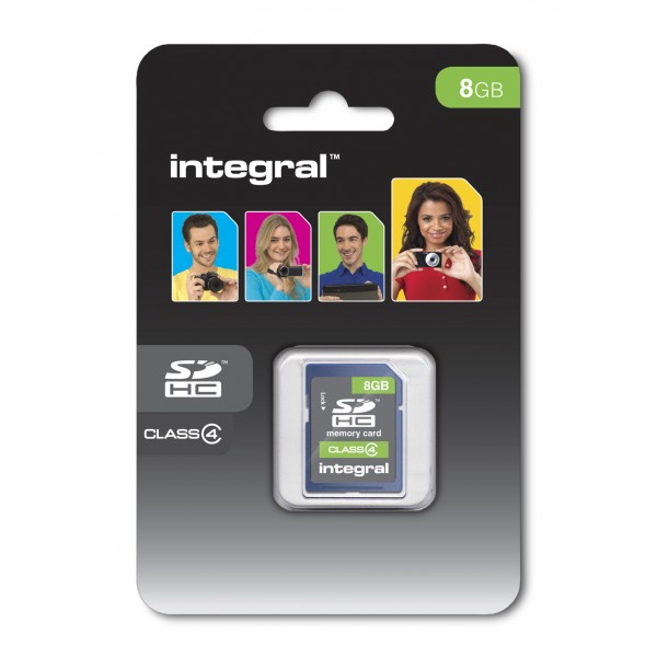 Integral 8GB SDHC MLC FLASH CL4 NO DUALBOX
