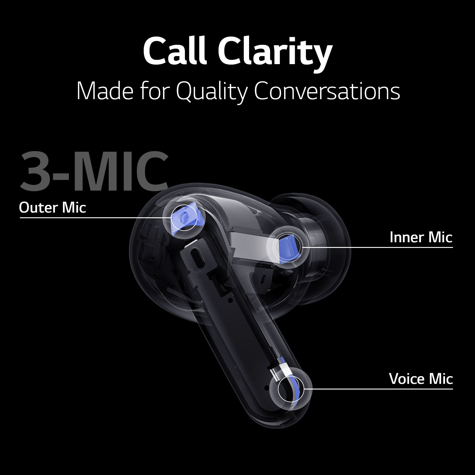 LG TONE-UFP5.CGBRLLK headphones/headset True Wireless Stereo (TWS) In-ear Calls/Music USB Type-C Bluetooth Black – image 7