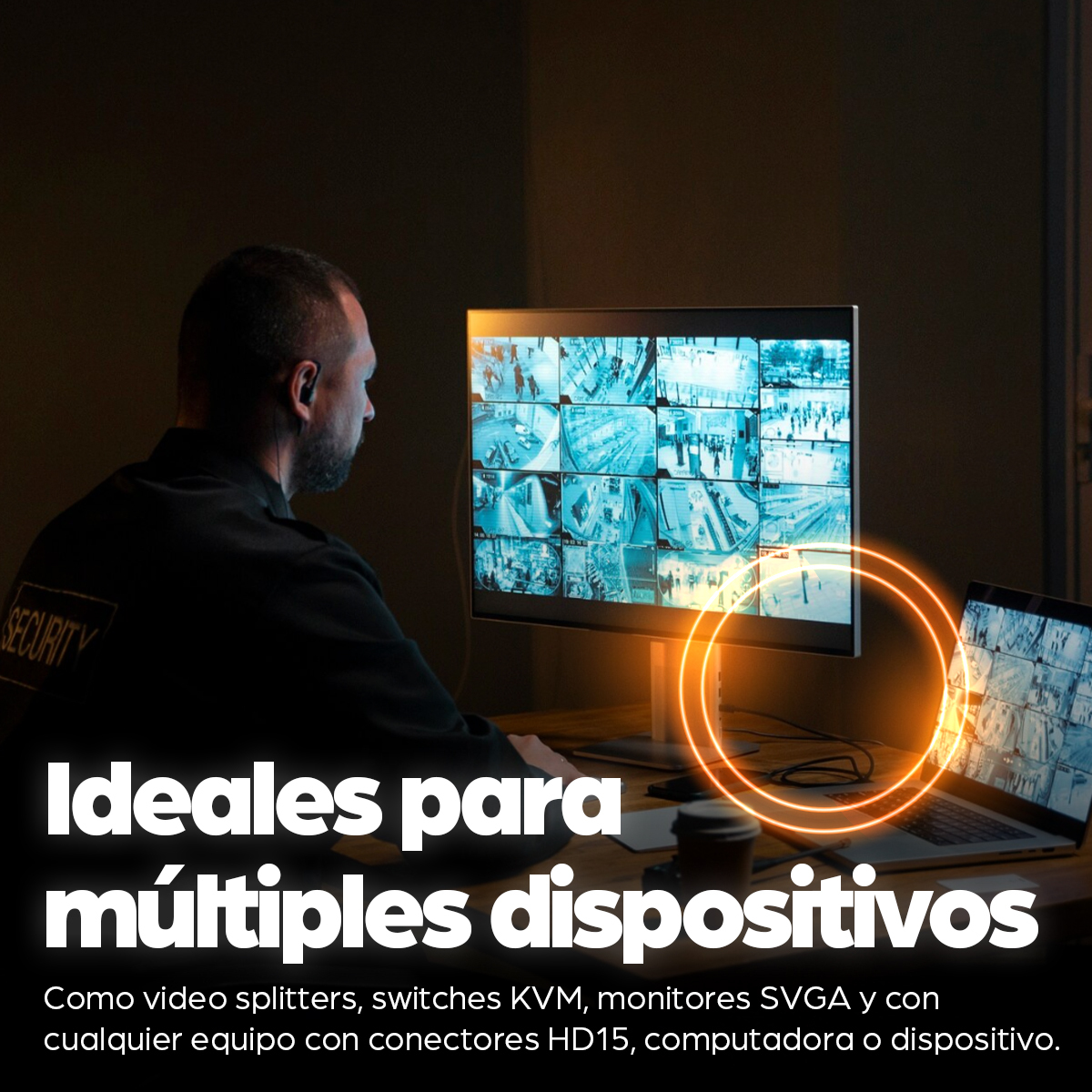 Cable de Video 15m VGA a VGA Manhattan 313629, Hasta 1360 x 768