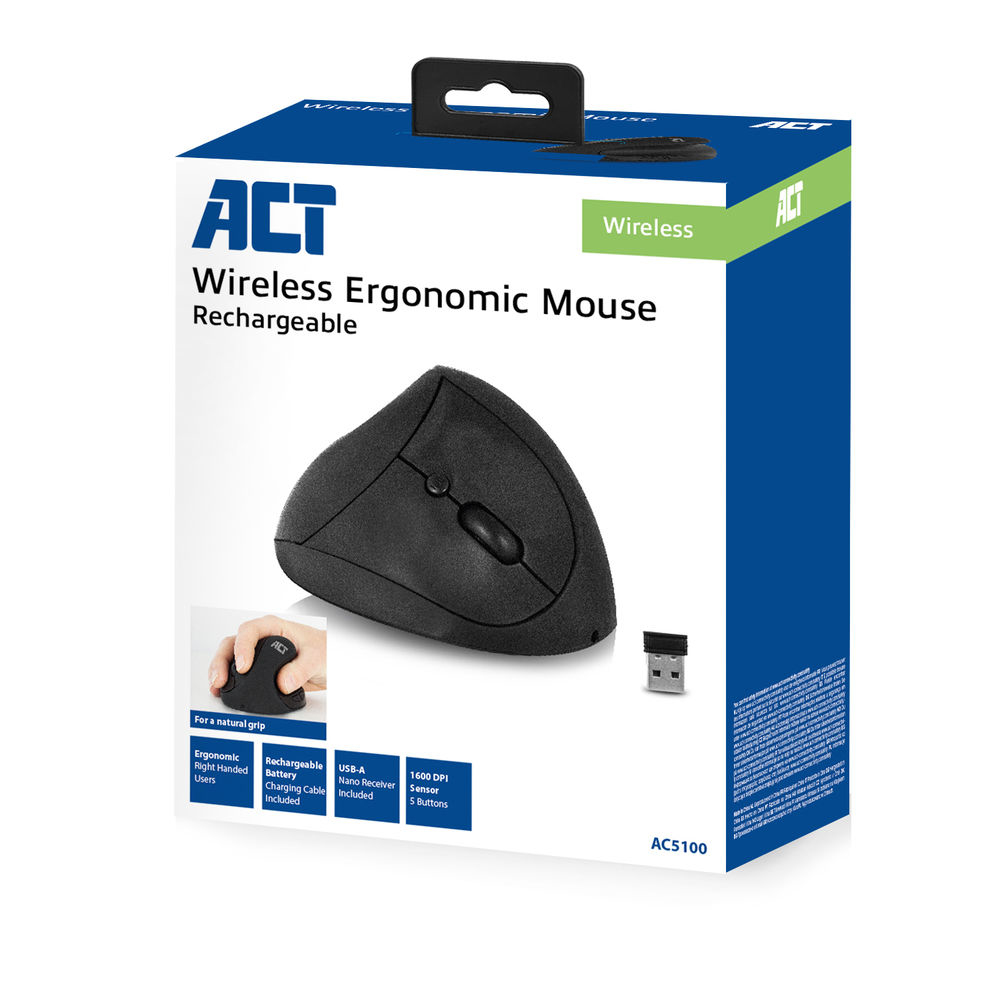 ACT AC5100 mouse Office Right-hand RF Wireless Optical 1600 DPI – image 6