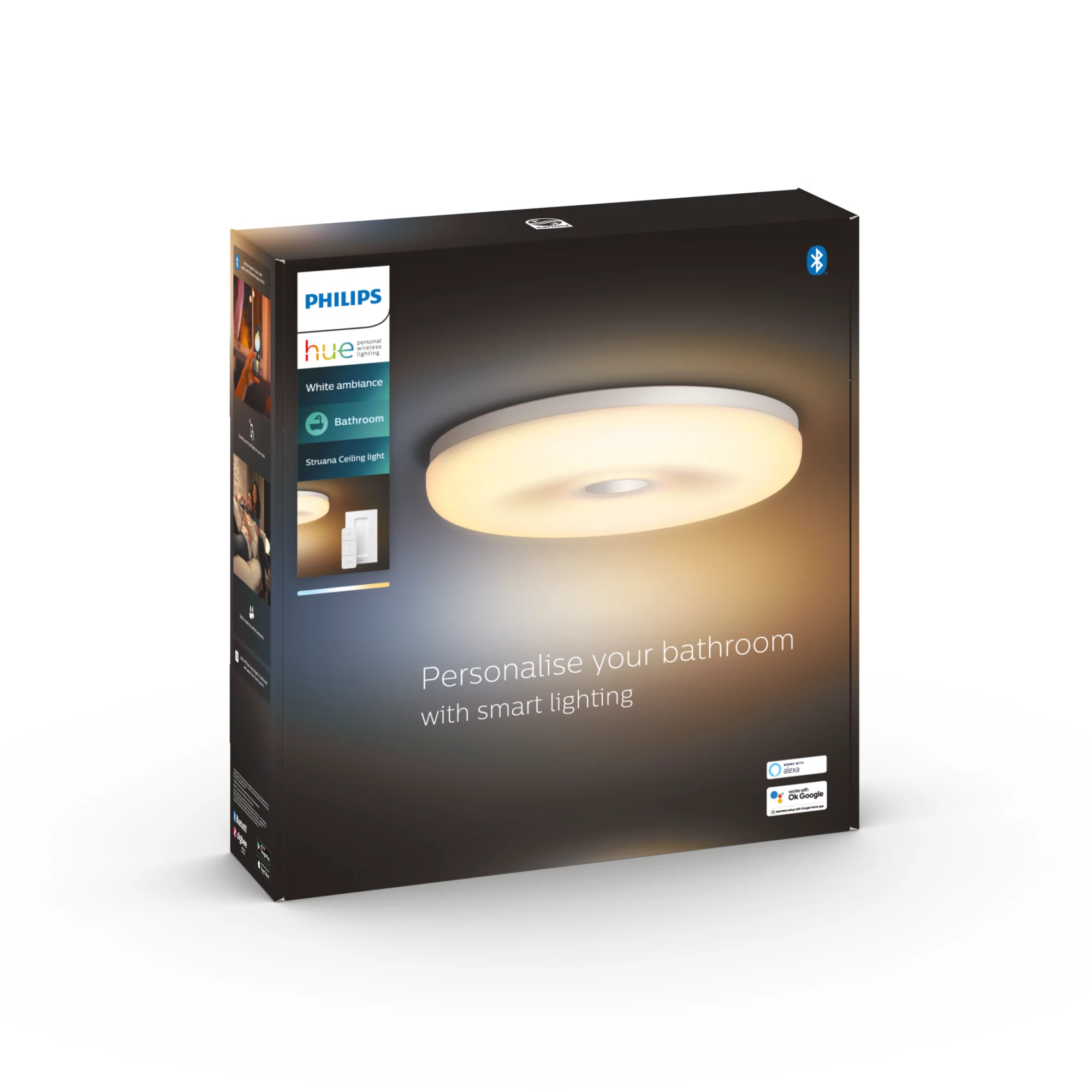 Philips by Signify Philips Hue White ambience Struana Bathroom ceiling light – image 5