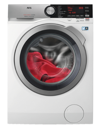 AEG L8WBC61SC washer dryer Freestanding Front-load Grey, White