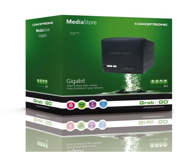 Conceptronic 2 Bay Media NAS Hard Disk 3.5", 1TB – image 4
