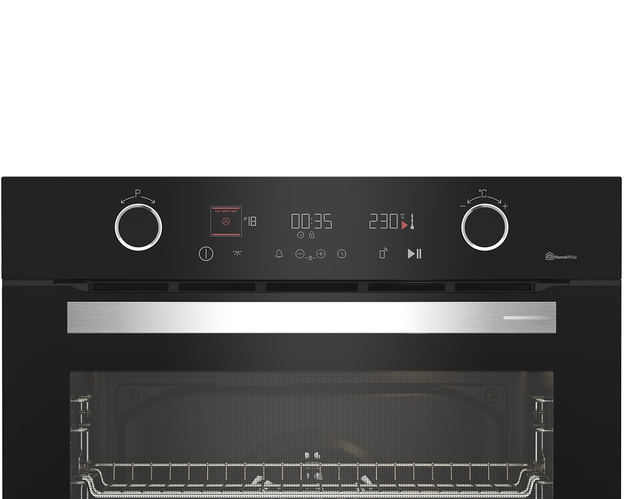 Grundig GEBM12401BP 60cm HotAero Pro Multi-Function Oven with Pyrolytic Cleaning – image 2