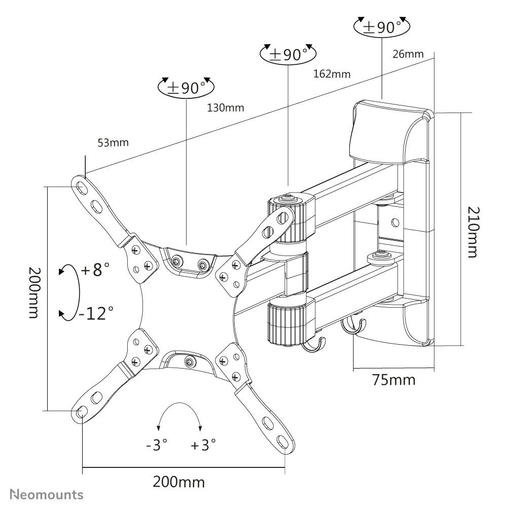 Neomounts tv wall mount – image 7