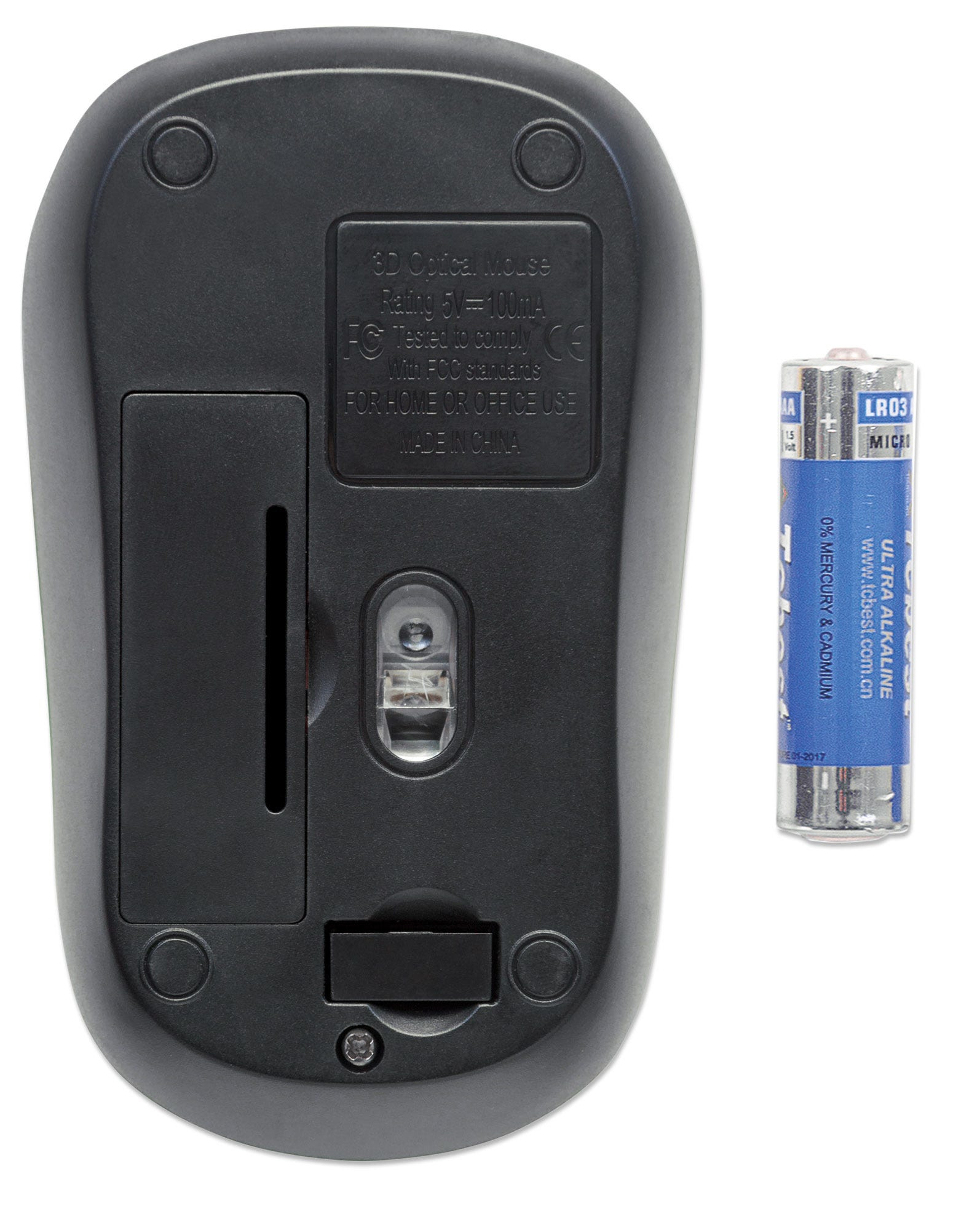 Manhattan Success Wireless Mouse, Black/Blue, 1000dpi – image 4