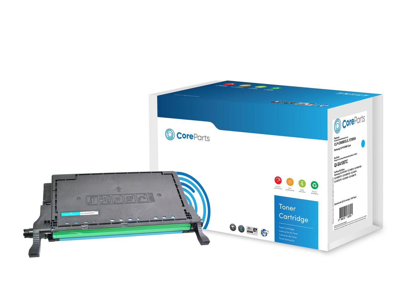 CoreParts QI-SA1007C toner cartridge 1 pc(s) Compatible Cyan