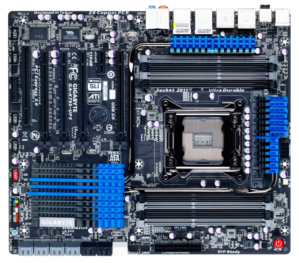 GIGABYTE GA-X79S-UP5-WIFI motherboard Intel® C606 LGA 2011 (Socket R) Extended ATX – image 1