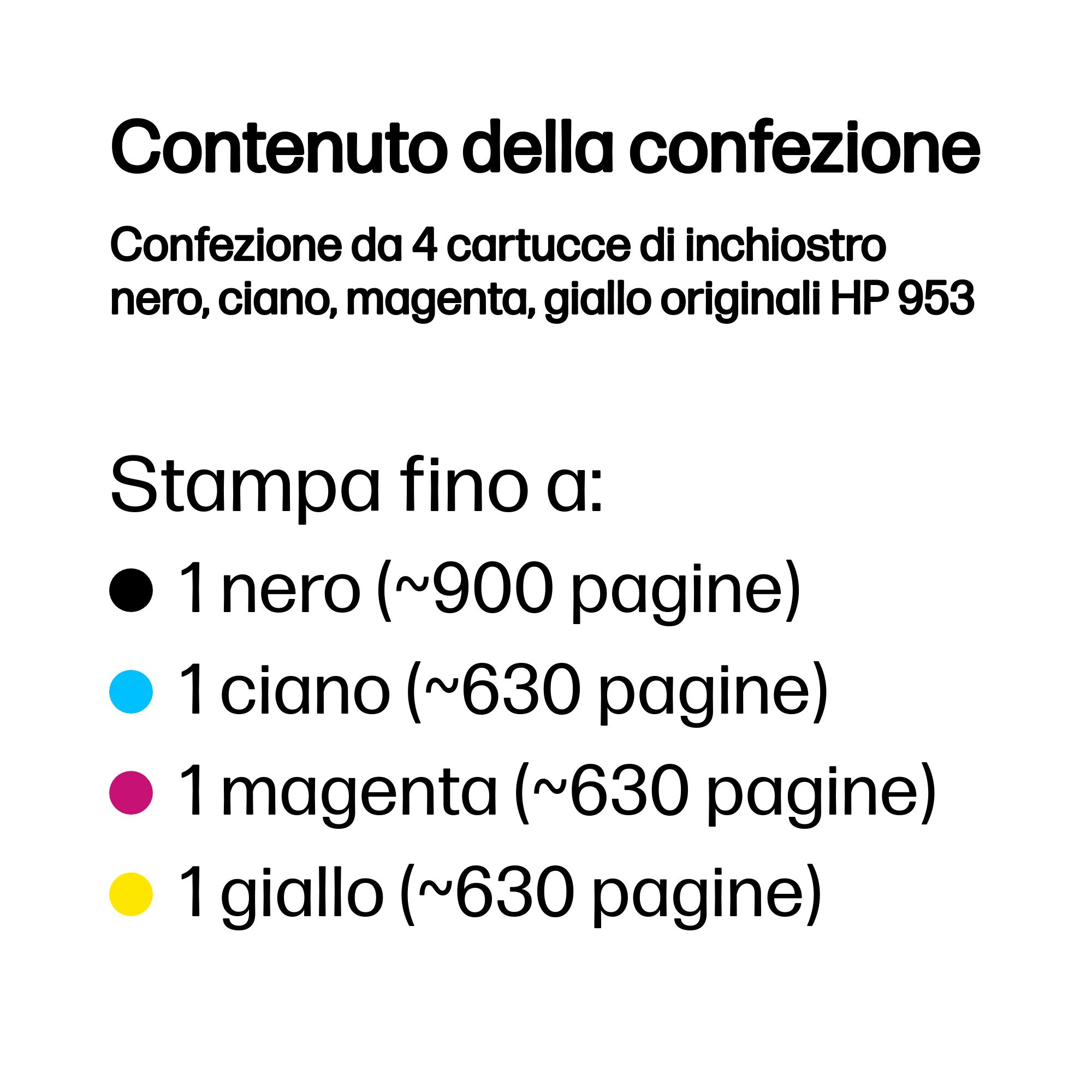 HP 953 CMYK Original Ink Cartridge 4-Pack - Ink - [K][C][Y][M] - per HP OfficeJet Pro 7700, 8200 - Miniatura 3