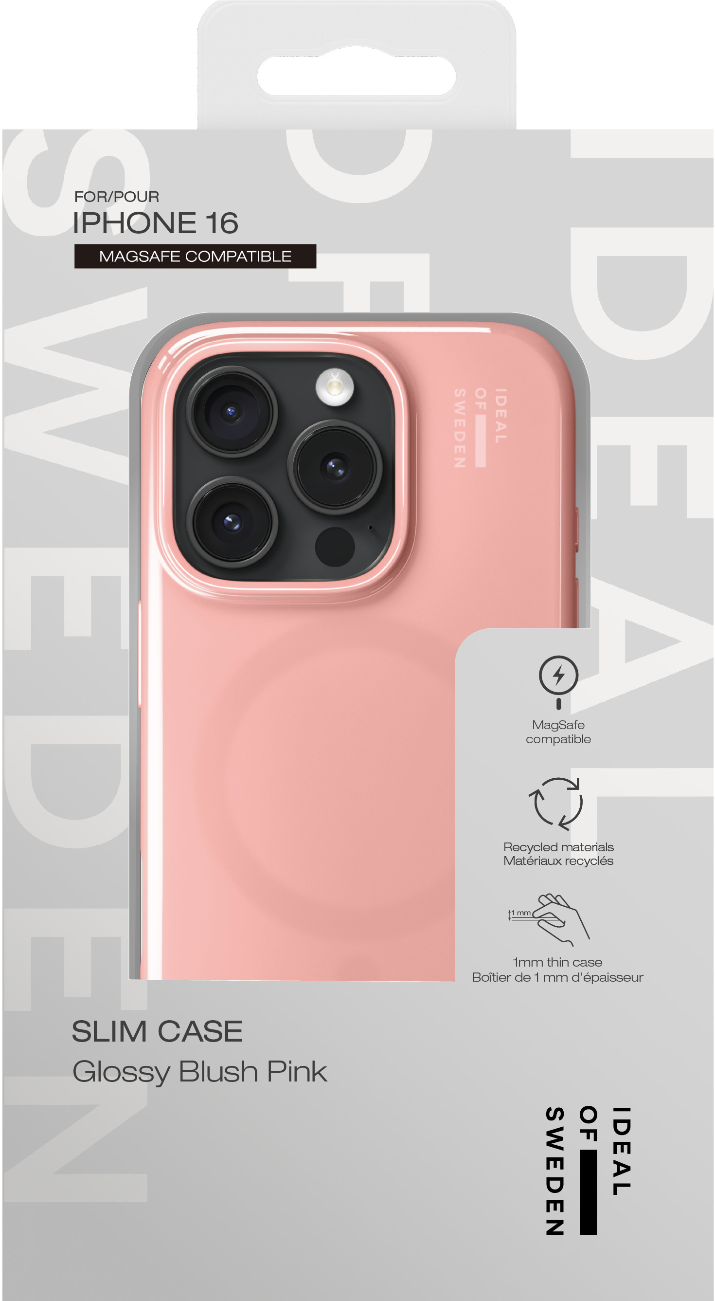 iDeal of Sweden Slim Case MagSafe iPhone 16 Glossy Blush Pink – image 4